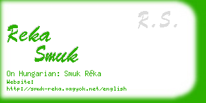 reka smuk business card